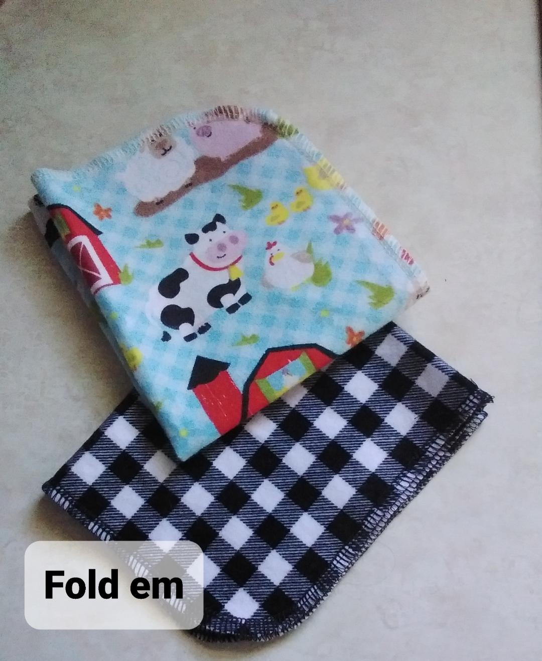 Wipe Without Waste – Handmade Eco-Friendly Reusable Towels, Set of 12