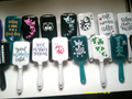Good Vibes Cushioned Paddle Brush — Spread Positivity with Inspiring Messages