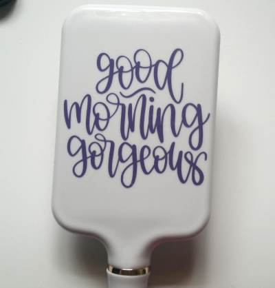 Good Vibes Cushioned Paddle Brush — Spread Positivity with Inspiring Messages