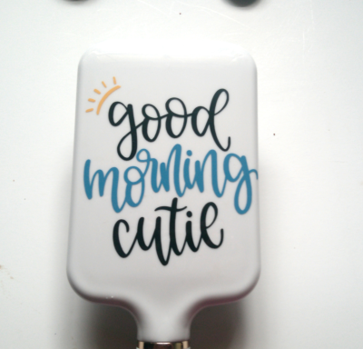 Good Vibes Cushioned Paddle Brush — Spread Positivity with Inspiring Messages