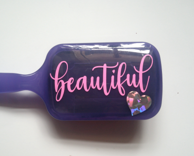 Good Vibes Cushioned Paddle Brush — Spread Positivity with Inspiring Messages