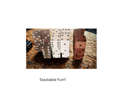 Set of 2 -Big Backyard Wooden Dice